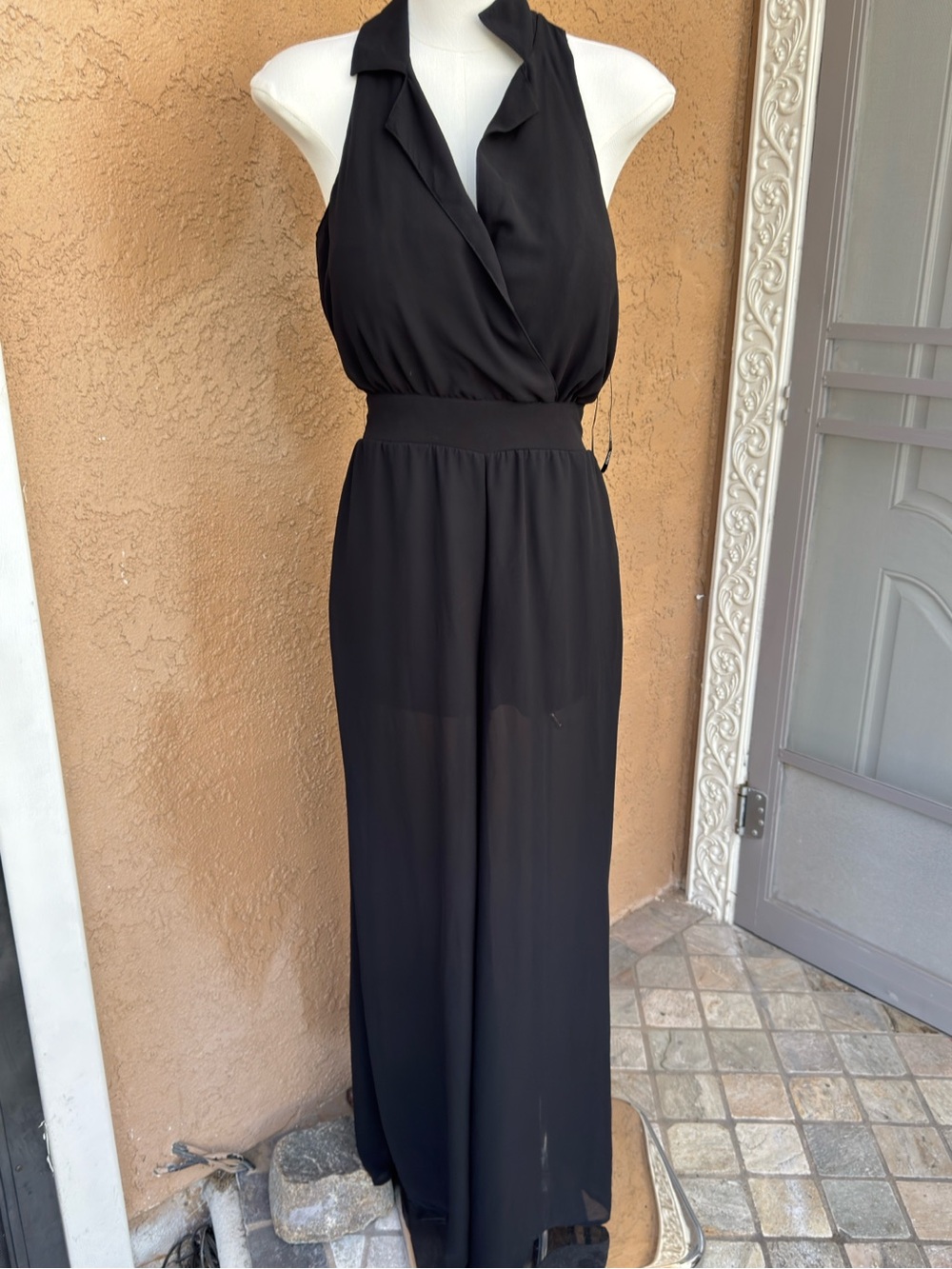 Xoxo Black Halter juimsuit small